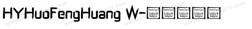 HYHuoFengHuang W字体转换